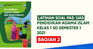 Yuk Latihan Soal PAS/UAS Pelajaran Agama Islam (PAI) Untuk Kelas 1 SD Semester 1, Part 2!